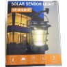Lampe solaire LED blanc chaud – Détecteur crépusculaire & mouvement, IPX65 | Brocaffaire