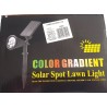Lampe solaire jardin 4 LED – Blanc chaud, détecteur crépusculaire, 3 modes | Brocaffaire