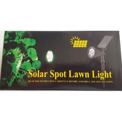 Lampe solaire jardin 4 LED – Blanc chaud, détecteur crépusculaire, 3 modes | Brocaffaire