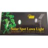Lampe solaire jardin 4 LED – Blanc chaud, détecteur crépusculaire, 3 modes | Brocaffaire