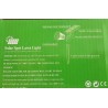 Lampe solaire jardin 4 LED – Blanc chaud, détecteur crépusculaire, 3 modes | Brocaffaire