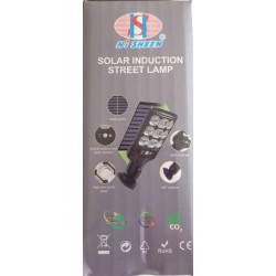 Lamplampadaire solaire LEDadaire solaire LED 63 LED – Détecteur mouvement & crépuscule, télécommande | Brocaffaire