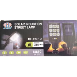 Lamplampadaire solaire LEDadaire solaire LED 63 LED – Détecteur mouvement & crépuscule, télécommande | Brocaffaire