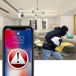 Babyphone Full HD – Caméra 360° & Détection Mouvement | Brocaffaire