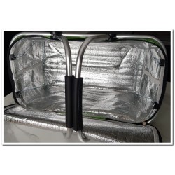 Panier de pique‑nique pliable thermique vert | Isotherme compact – Brocaffaire