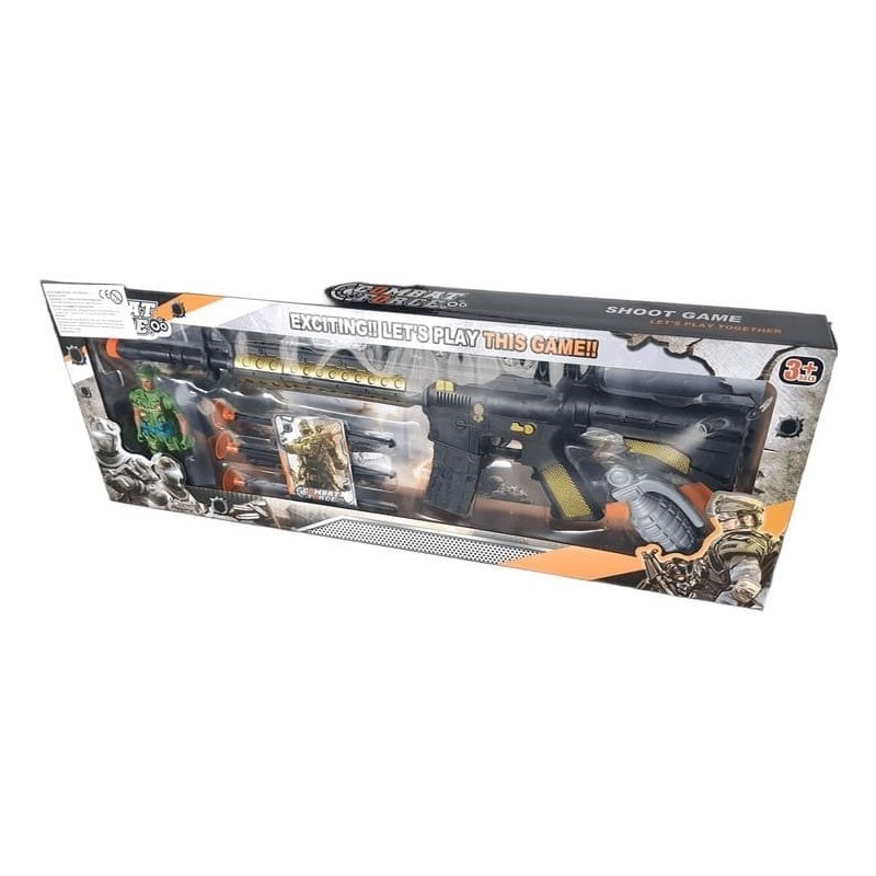 Fusil mitrailleur jouet avec accessoires – Pack aventure enfant