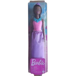 Barbie Princesse Black 30 cm en robe violette – Mattel