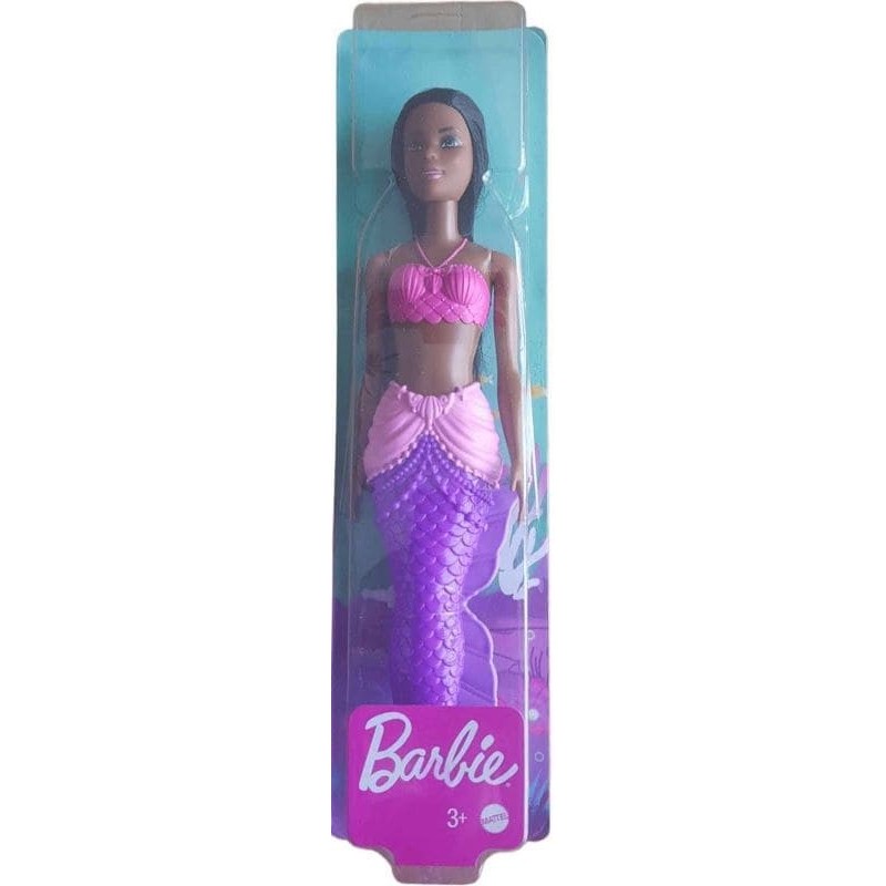 Barbie Sirène Black 30 cm avec queue violette – Mattel