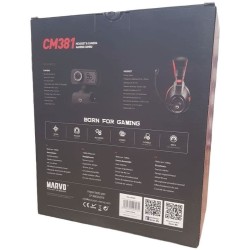 Pack Gaming MARVO CM381 – Casque + Caméra | Brocaffaire.fr