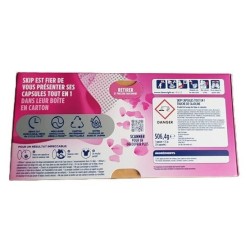 Lessive Skip Tout en 1 + Touche de Cajoline – 24 Capsules | Propreté & fraîcheur
