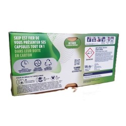 Lessive Skip Tout en 1 + Odeur Control – 24 Capsules | Anti‑odeurs & propreté