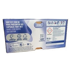 Lessive Skip Tout en 1 + Extra Détachant – 24 Capsules | Puissance anti‑taches