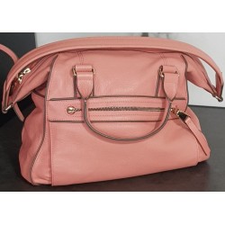 Sac à main Lancel rose avec bandoulière – Occasion