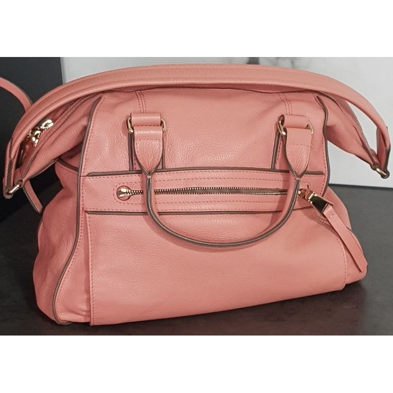 Sac à main Lancel rose avec bandoulière – Occasion