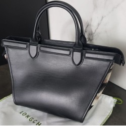 Sac Longchamp Le Pliage Héritage Noir & Beige Occasion | Brocaffaire