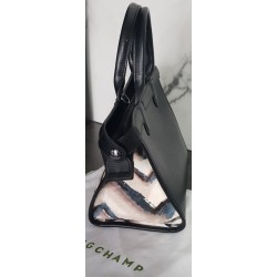 Sac Longchamp Le Pliage Héritage Noir & Beige Occasion | Brocaffaire