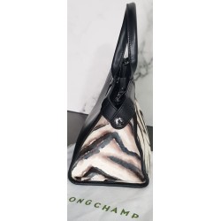 Sac Longchamp Le Pliage Héritage Noir & Beige Occasion | Brocaffaire