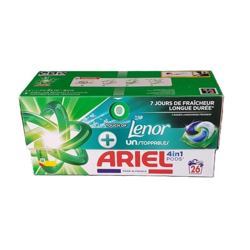 Ariel 4en1 Pods + Lenor Unstoppables