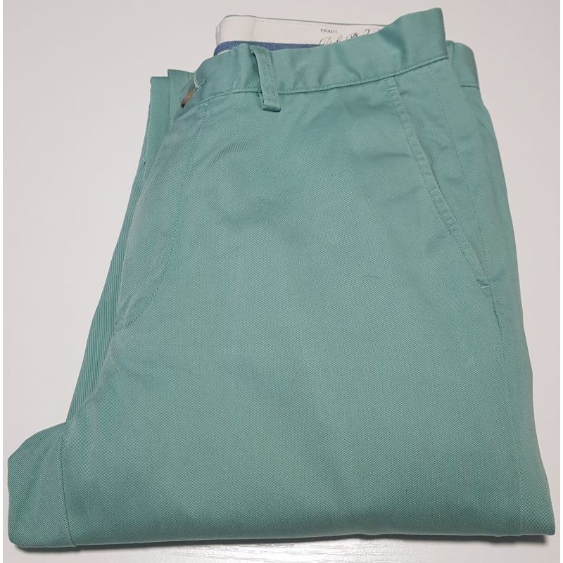 Pantalon chino Ralph Lauren Classic Fit vert d’eau 31/30 US – Occasion