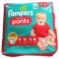 Pampers Baby‑Dry Pants taille 4 pack 27 couches