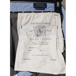 Pantalon Chino Ralph Lauren Kaki Homme 34/30 US Occasion | Brocaffaire