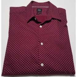 Chemise Brice slim stretch bordeaux taille M – Occasion