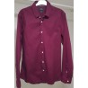 Chemise Jules Slim Stretch Bordeaux Taille M Occasion | Brocaffaire