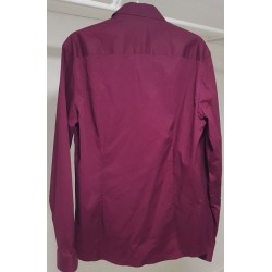 Chemise Jules Slim Stretch Bordeaux Taille M Occasion | Brocaffaire