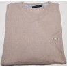Pull Mise au Green col V beige taille M d’occasion