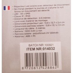 Lot de 2 Projecteurs Solaires LED Hofftech – Détecteur Mouvement & IP44 | Brocaffaire