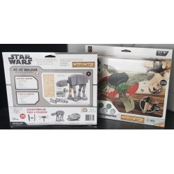 Lot Maquettes 3D Star Wars Wood Worx – Starfighter & AT‑AT | Brocaffaire