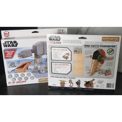 Lot Maquettes 3D Star Wars Wood Worx – Starfighter & AT‑AT | Brocaffaire