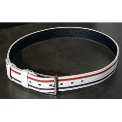 Ceinture neuve en cuir tricolore 110 cm – Style moderne