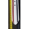 Ceinture en cuir blanc bleu rouge 110 cm – Accessoire neuf | Brocaffaire