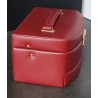 Boîte à bijoux 3 étages rouge bordeaux avec clé – Occasion | Brocaffaire