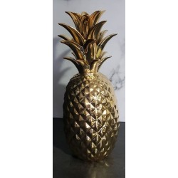 Ananas décoratif doré 44 cm – Céramique, occasion | Brocaffaire