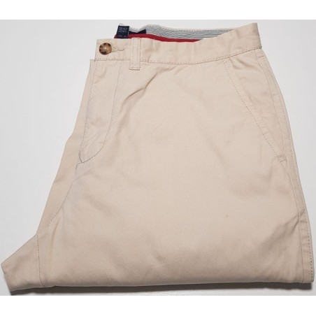 Pantalon Tommy Hilfiger beige homme – Taille 34/32 US – Occasion avec taches visibles sur les jambes