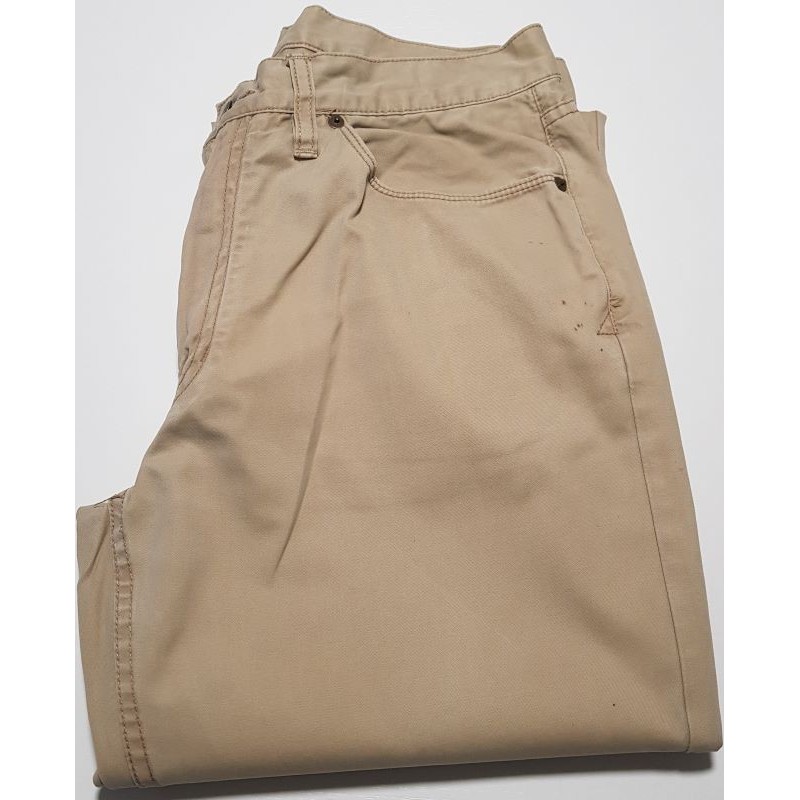 Pantalon Ralph Lauren beige homme – Taille 34/34 US – Occasion avec taches sur la poche gauche