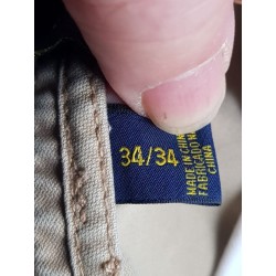 Pantalon Ralph Lauren Beige Occasion avec Taches – Taille 34/34 US | Brocaffaire