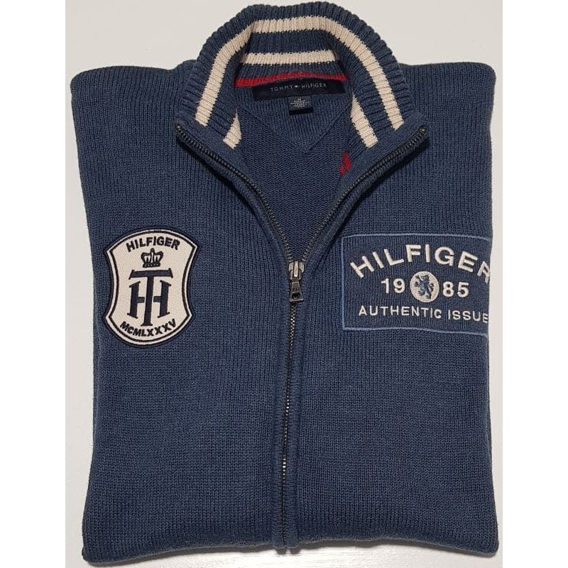 Gilet Tommy Hilfiger bleu en taille M – très bon état