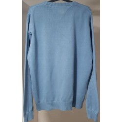 Pull Tommy Hilfiger Bleu Ciel Col Rond Taille L – Occasion Très Bon État | Brocaffaire