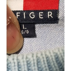 Pull Tommy Hilfiger Bleu Ciel Col Rond Taille L – Occasion Très Bon État | Brocaffaire
