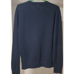Pull Tommy Hilfiger Bleu Foncé Col V Taille M – Occasion Très Bon État | Brocaffaire