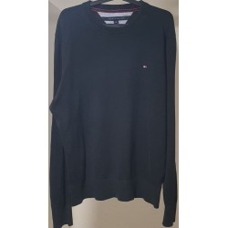 Pull Tommy Hilfiger Noir Col Rond Taille L – Occasion Très Bon État | Brocaffaire