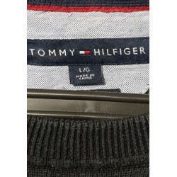 Pull Tommy Hilfiger Noir Col Rond Taille L – Occasion Très Bon État | Brocaffaire