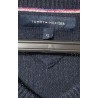 Pull Tommy Hilfiger bleu marine col V XL – Occasion bon état | Brocaffaire