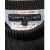 Pull Tommy Hilfiger bleu marine col rond L – Occasion très bon état | Brocaffaire