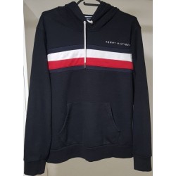 Sweat à capuche Tommy Hilfiger noir taille M en très bon état