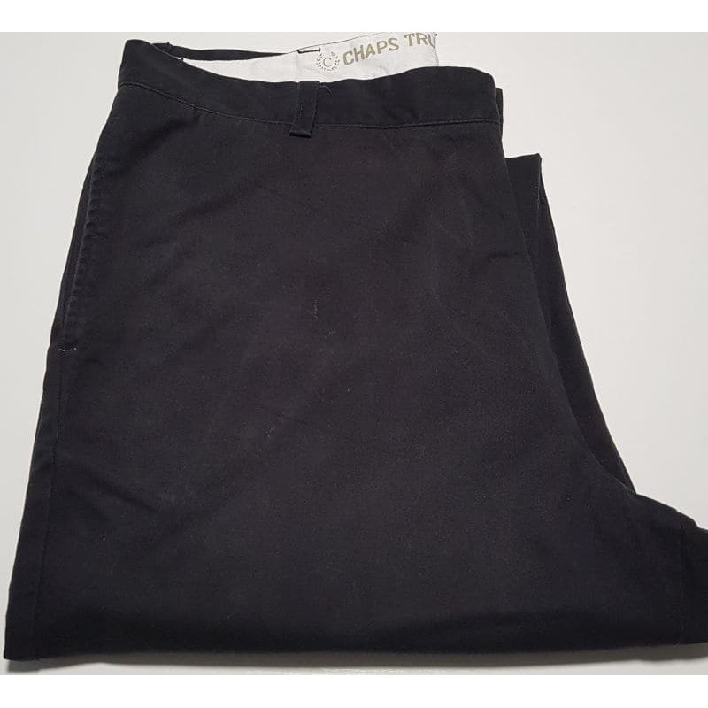 Pantalon chino Chaps noir en très bon état – Taille 40/30