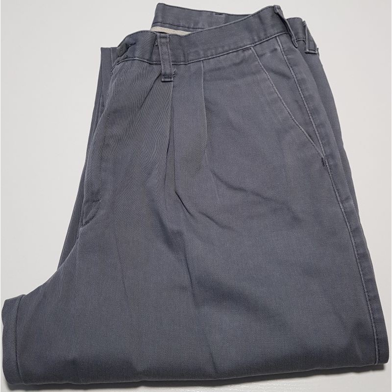 Pantalon chino à pinces Lee gris en très bon état – Taille 34/34
